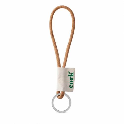 Nyomtatott minta Lanyard CORK Short (Ø 5 mm) Natúr 
