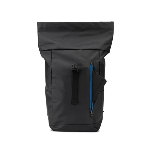 OSASCO BPACK. Rolltop hátizsák cipzáras rendszerrel, amely lehetővé teszi a felsőrész feltekerését a hátizsák térfogatának megfelelően, 600D újrahasznosított poliészterből készült Királykék 