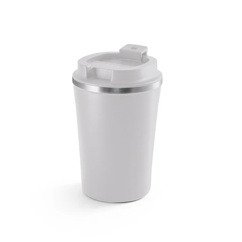 PHELPS CERAMIC. Rozsdamentes acél utazócsésze kerámia belső bevonattal, 470 ml Világos szürke 