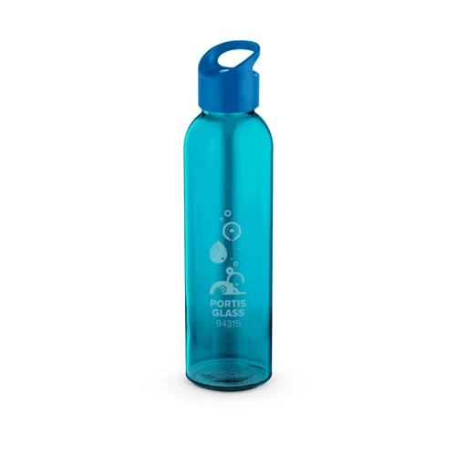 PORTIS GLASS. Üvegpalack PP kupakkal 500 ml Királykék 