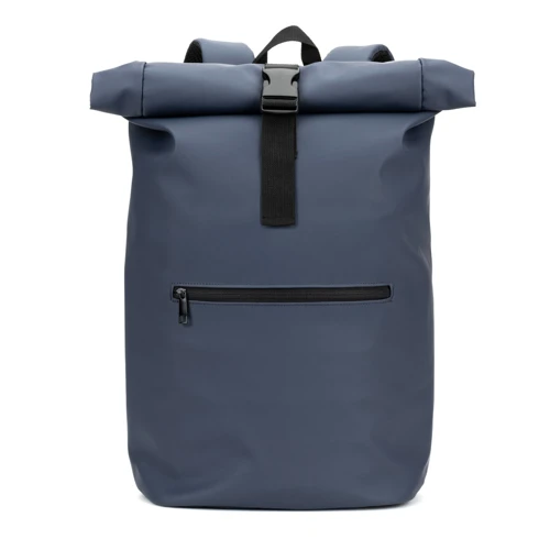 PORTLAND. PU roll top hátizsák 16" laptop zsebbel Kék 