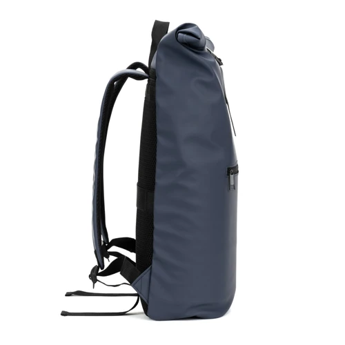 PORTLAND. PU roll top hátizsák 16" laptop zsebbel Kék 