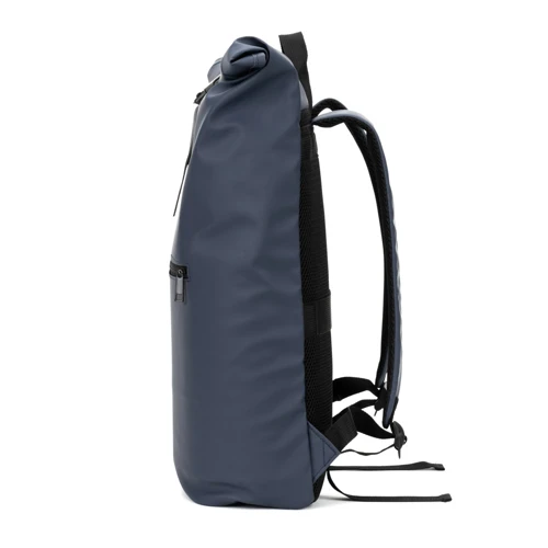 PORTLAND. PU roll top hátizsák 16" laptop zsebbel Kék 