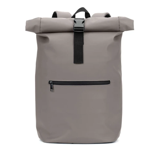 PORTLAND. PU roll top hátizsák 16" laptop zsebbel Szürke 