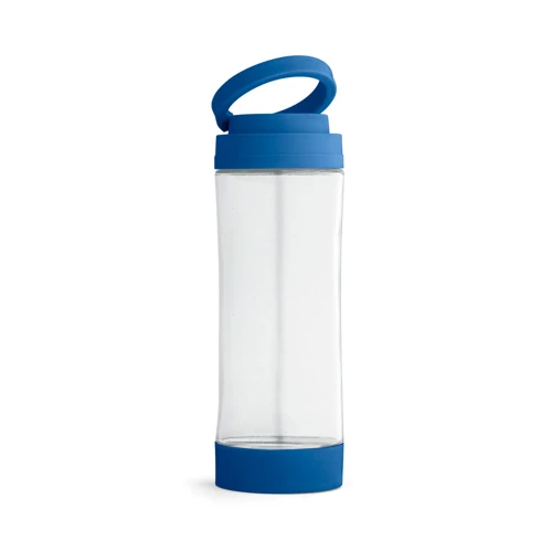 QUINTANA. Sportos üvegpalack PP kupakkal 390 ml Királykék 
