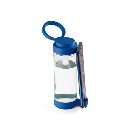 QUINTANA. Sportos üvegpalack PP kupakkal 390 ml Királykék 