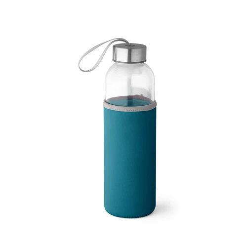 RAISE. Üveg és rozsdamentes acél sport palack 520 mL Kék 