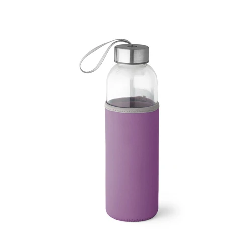 RAISE. Üveg és rozsdamentes acél sport palack 520 mL Lila 