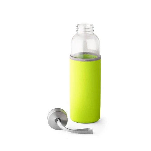 RAISE. Üveg és rozsdamentes acél sport palack 520 mL Világos zöld 