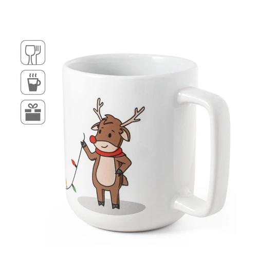 REINDEER. Bögre karácsonyi mintával 330 ml Fehér 