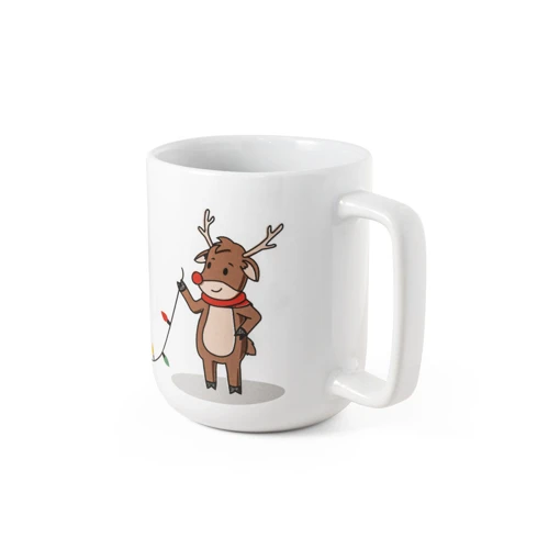 REINDEER. Bögre karácsonyi mintával 330 ml Fehér 
