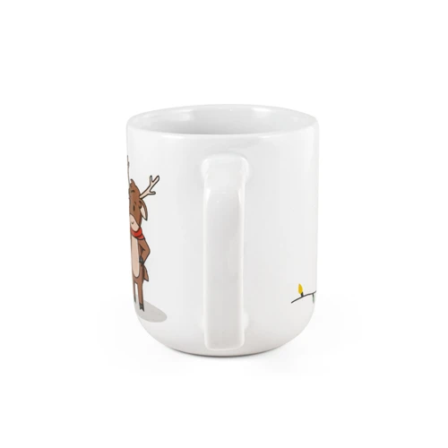 REINDEER. Bögre karácsonyi mintával 330 ml Fehér 