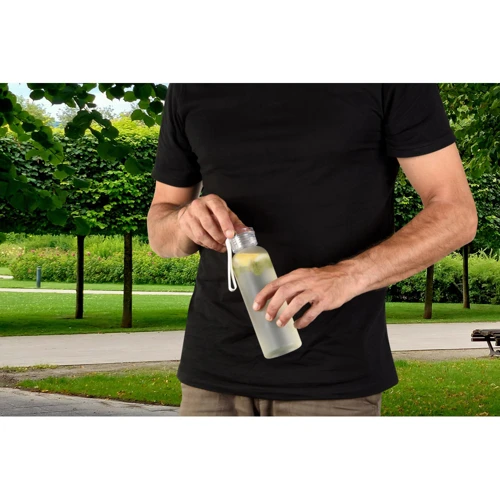 RIO rPET. Újrahasznosított PET (100% rPET) palack matt kivitelben 600 ml Átlátszó 