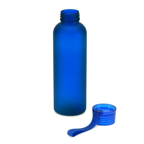 RIO rPET. Újrahasznosított PET (100% rPET) palack matt kivitelben 600 ml Kék 