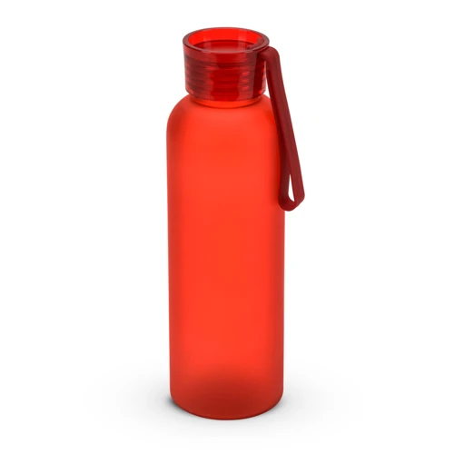 RIO rPET. Újrahasznosított PET (100% rPET) palack matt kivitelben 600 ml Piros 