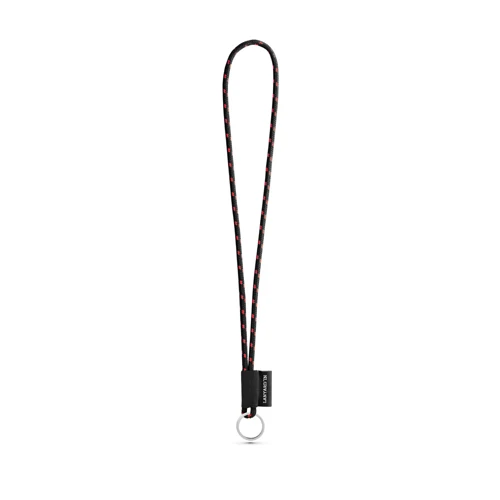 SET Lanyard NAUTIC Long (Ø 5 mm) Ø 32 mm-es gyűrűvel Fekete Piros 