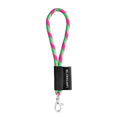 SET Lanyard TUBE Short (Ø 7 mm) 9 mm-es karabinerrel Hexachrom zöld Hexakróm rózsaszín 