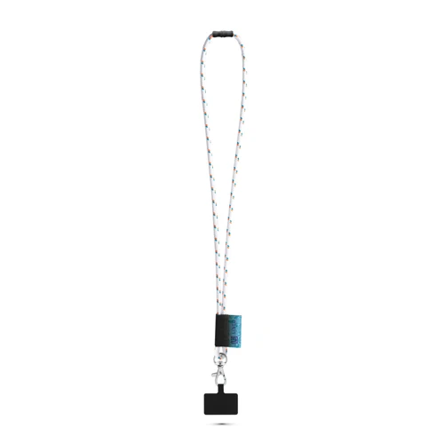 STAFFORD. NAUTIC nyakpánt szett, hosszú (Ø 7 mm), 9 mm-es karabinerrel és mobiltelefon-tartóval 301 - Fehér 