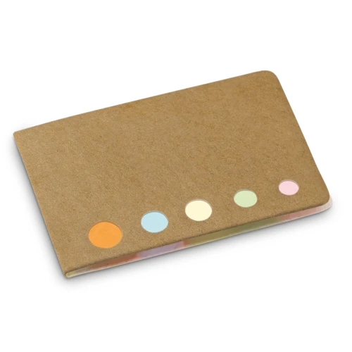 STOOKY. Öntapadós post-it jegyzetkészlet, 5 színes tömbbel Natúr 