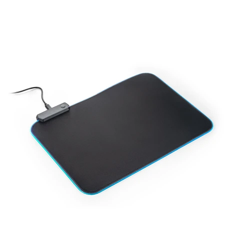 THORNE MOUSEPAD RGB. Gamer egéralátét RGB LED fényekkel poliészterből Fekete 