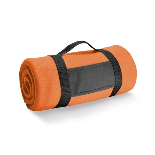 THORPE. Polár takaró levehető fogantyúval (180 g/m²) Narancssárga 