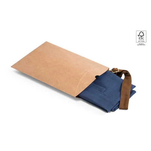 VESPER. 100% pamut vászon kötény (300 g/m²) fém részletekkel Kék 