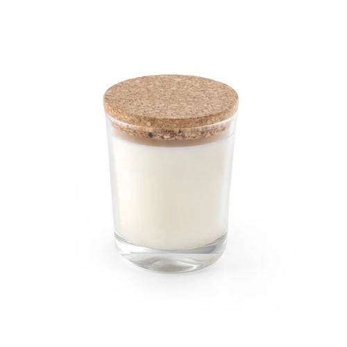 ZEN 180. Aromás gyertya parafa fedelű üvegpohárban 180 g Átlátszó 