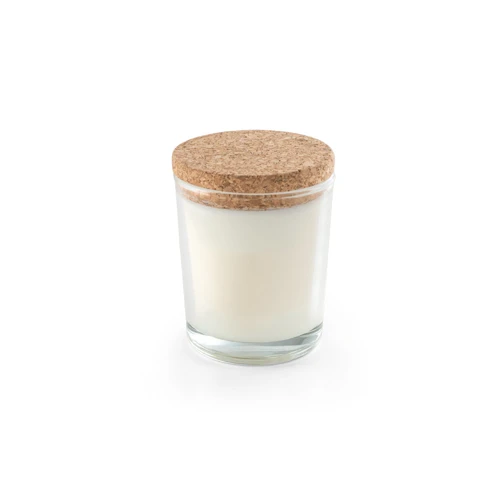 ZEN 80. Aromás gyertya parafa fedelű üvegpohárban 80 g Átlátszó 