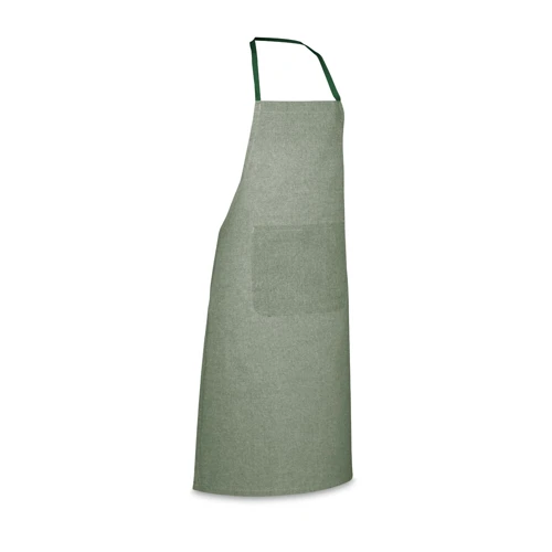 ZIMBRO. Kötény újrahasznosított pamuttal (140 g/m²) Sötétzöld 