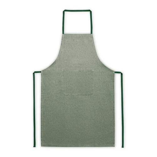 ZIMBRO. Kötény újrahasznosított pamuttal (140 g/m²) Sötétzöld 
