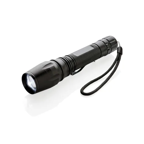 10W-os Heavy duty CREE zseblámpa Fekete 