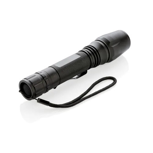 10W-os Heavy duty CREE zseblámpa Fekete 