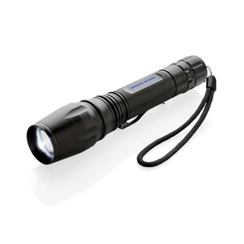 10W-os Heavy duty CREE zseblámpa Fekete 
