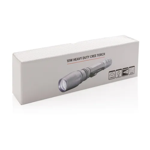 10W-os Heavy duty CREE zseblámpa Szürke 