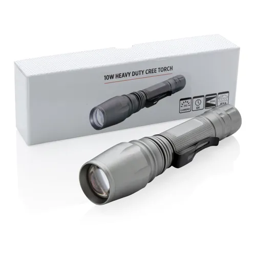 10W-os Heavy duty CREE zseblámpa Szürke 