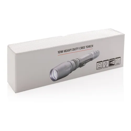 10W-os Heavy duty CREE zseblámpa Szürke 
