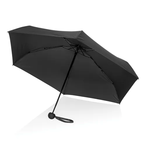 19,5"-es Aware™ RPET szuper mini kézi 190T pongee esernyő Fekete 