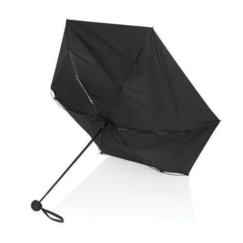 19,5"-es Aware™ RPET szuper mini kézi 190T pongee esernyő Fekete 
