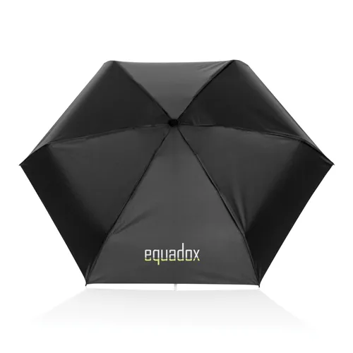 19,5"-es Aware™ RPET szuper mini kézi 190T pongee esernyő Fekete 