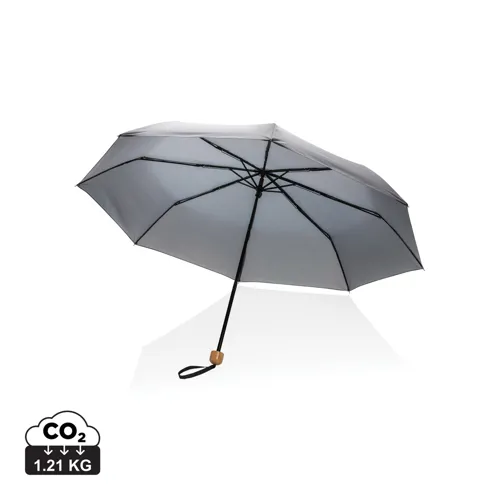 20,5"-es Impact AWARE™ RPET mini bambusz esernyő 190T Kék 