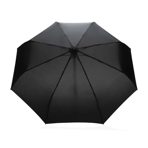 21"-es Impact AWARE™ RPET automata bambusz esernyő 190T Fekete 