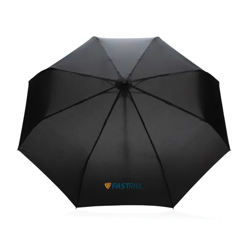 21"-es Impact AWARE™ RPET automata bambusz esernyő 190T Fekete 
