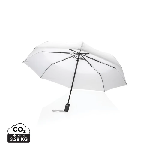 21"-es Impact AWARE™ RPET automata esernyő 190T Fehér 