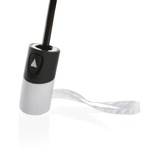 21"-es Impact AWARE™ RPET mini félautomata esernyő 190T Fehér 