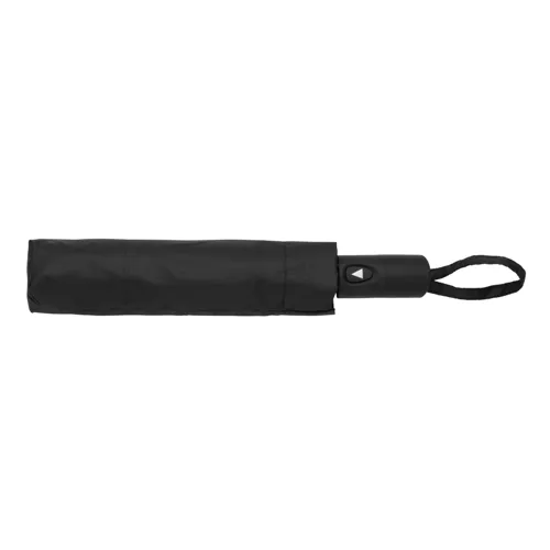 21"-es Impact AWARE™ RPET mini félautomata esernyő 190T Fekete 