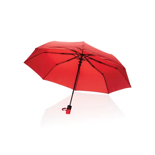 21"-es Impact AWARE™ RPET mini félautomata esernyő 190T Piros 