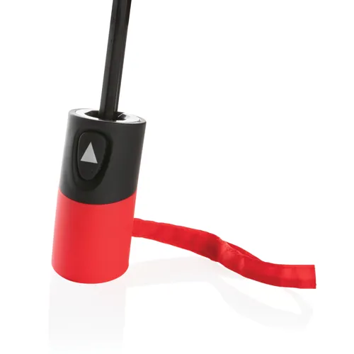 21"-es Impact AWARE™ RPET mini félautomata esernyő 190T Piros 