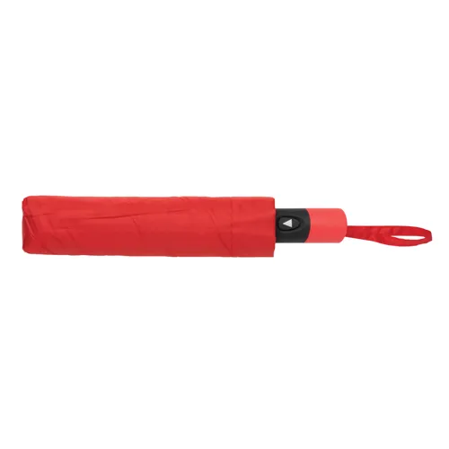 21"-es Impact AWARE™ RPET mini félautomata esernyő 190T Piros 