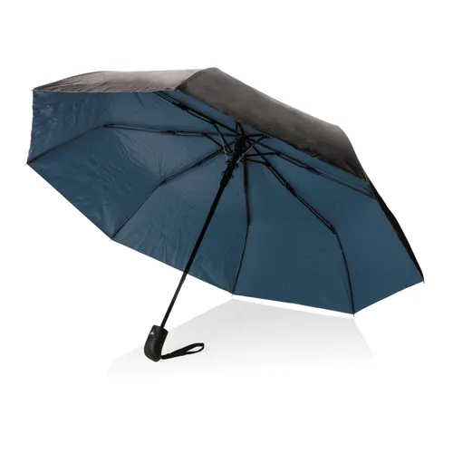 21"-es Impact AWARE™ RPET mini két színes esernyő 190T Kék 