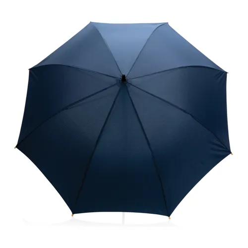 23"-es Impact AWARE™ RPET félautomata bambusz esernyő 190T Kék 